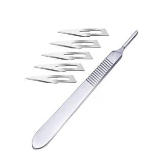 Manche de scalpel de qualité médicale n°3 3 Lames chirurgicales compatibles # 10- # 15, Conception réutilisable - Product Image 4