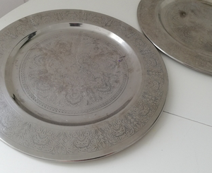 Bandeja de Servicio Clásica de Metal de Hierro Premium Hecha a Mano, con Acabado Pulido y Texturizado, Colores Personalizables, Plata y Oro, para Uso en Restaurantes y Hoteles - Product Image 5