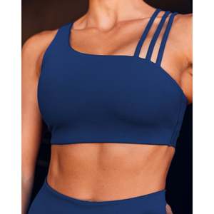 Sujetador Deportivo Galvanise 2.0 - Azul Medianoche, con Tirantes, Sin Costuras, Acolchado, Talla Grande, Ropa Deportiva para Mujer - Product Image 1