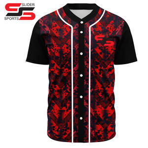 Maillot de baseball respirant pour hommes Design uniforme sublimé uniforme de baseball softball boutonné pour jeunes avec logo personnalisé - Product Image 3