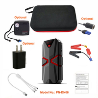 Démarreur de Voiture 12V et Batterie Externe 10000mAh 800A 1500A de Pointe, Booster de Batterie Portable avec Compresseur d'Air pour Camion, Moto, Voiture