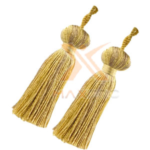 Glands de cérémonie personnalisables en nylon et polyester de haute qualité, couleur unie, durables - Product Image 2