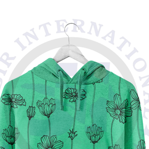 Men's High Quality Heavyweight 100% Cotton Hoodies Drop Shoulder Pullover Sweatshirts Street Wear Digital <b>Rhinestone</b> Design - Product Image 6