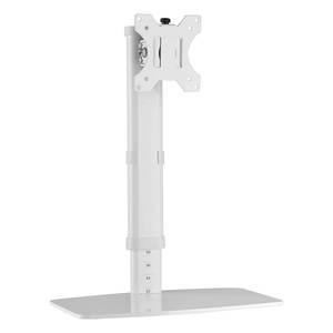 Support de bureau pour moniteur TV LCD ICA blanc 260 avec gestion des câbles, 6 kg, VESA 100 x 100 - Product Image 1