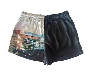 Short de rugby unisexe à sublimation personnalisée avec poches zippées Short de rugby pour le travail à la ferme - Product Image 3