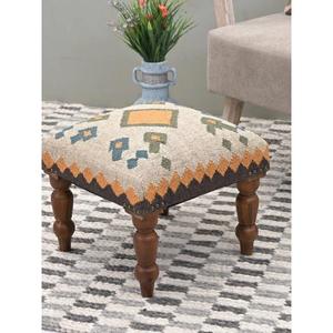 Handmade Moroccan Tabouret <b>Pouf</b> Ottoman Boho Decorative <b>Footstool</b> Cushion Traditional Berber Home Living Room Furniture - Product Image 1