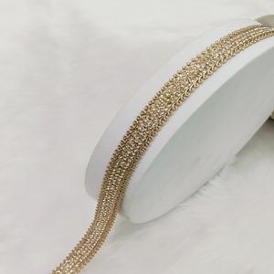 Tissu de filet tissé écologique fait à la main de luxe Jharkhand avec bordure en dentelle de diamant broderie fine pierres brillantes pour vêtements de mariée - Product Image 4