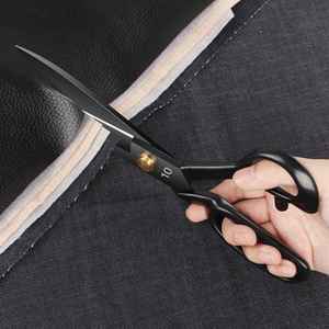 Ciseaux de tailleur professionnels 6-10 pouces ciseaux de tissu de couture robustes pour la coupe du cuir cisailles pointues industrielles personnalisées - Product Image 6