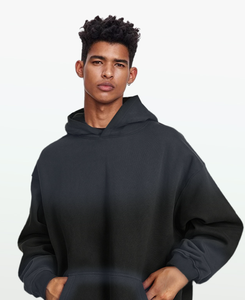 Haute qualité personnalisé lourd 400G lavé dégradé à capuche hommes automne et hiver sweats à capuche mode Couple manteau ample - Product Image 3