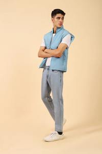 Chaqueta Acolchada Personalizada para Hombre para Invierno y Otoño, Cuello Alto, Cierre de Cremallera, Lona Lisa con Diseño Sólido, Servicio OEM a Bajo Precio - Product Image 3