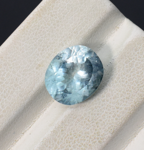 Piedra preciosa ovalada de Aguamarina natural, piedra natal de abril, piedra preciosa suelta, piedra preciosa calibrada, anillo de piedra de corte ovalado facetado, piedra preciosa - Product Image 5