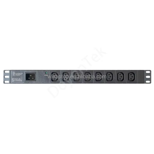 PDU de base pour montage en rack AV1P-STC112LA2 avec prises IEC C13, disjoncteur et indicateur de puissance LED pour armoire de serveur de centre de données - Product Image 4