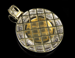 Nouveau Design Photo Mémoire Pendentif Photo Personnalisé Plaqué Or En Argent Sterling Hip Hop Bijoux Rond Moissanite Pendentif Diamant - Product Image 3