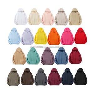 Sweats à capuche unisexes en coton et polyester, personnalisés avec logo imprimé, décontractés, de luxe, en tissu éponge, broderie en gros, poids lourd, unis, pour hommes - Product Image 2