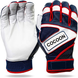 Guantes de Bateo de Béisbol para Hombre, Hechos en Fábrica, de la Mejor Calidad, Personalizados, de Cuero, Diseño de Puño Corto para Adultos, Ligeros y Transpirables - Product Image 3