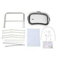 Grande baignoire pliante pour animaux de compagnie Table de bain multifonctionnelle pour chat et chien avec support et étendoir