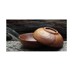 Bol de créateur en bois brun de haute qualité avec ensemble de cuillères pour accessoire de table de dîner de fête - Product Image 3