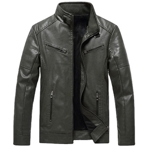 Chaqueta de Cuero Sintético para Hombre, Estilo Grunge, Motociclista, Informal, Chaqueta de Primavera, Ropa de Calle Juvenil, Chaqueta Universitaria para Hombre - Product Image 2