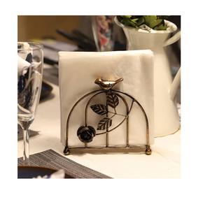 Caja de pañuelos de estilo europeo Hotel restaurante hogar decorativo hierro mariposa Metal servilleta dispensador caja cubierta titular - Product Image 2