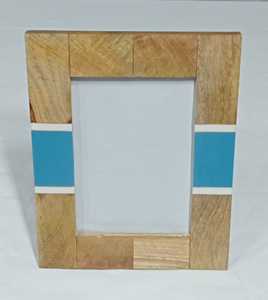 Cadre photo en bois-Couleur et logo personnalisés de haute qualité-Cadeau de mariage de pendaison de crémaillère - Product Image 1