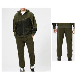 Chándal Fitness con cremallera personalizado para hombre, ropa de entrenamiento, color sólido, cómodo y relajado, chándal con cremallera completa para hombre - Product Image 3