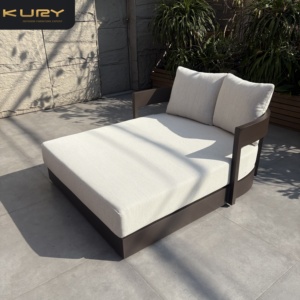 Muebles de Jardín Modernos para Patio Exterior, Tumbona Personalizada para Hotel, Resort, Piscina, Tumbona de Aluminio <span class=keywords><strong>Marbella</strong></span> Hecha a Mano - Product Image 3