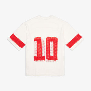 Venta al por mayor Fabricante Personalizado deportes streetwear vintage oversize Hombre fútbol camiseta boxy malla recortada Jersey unisex - Product Image 2