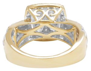 Elegant Cluster Diamond Engagement <b>Ring</b> In S925 Sterling Silver <b>Iced</b> out Luxury Jewelry For Special Every Occasion - Product Image 5