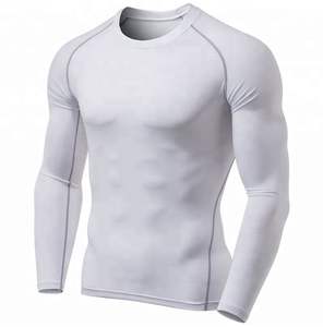2024 New Custom Men's Compression Shirt Nylon Spandex Male Workout <b>Long</b>-sleeve Shirts High Quality Fitness Compression Shirt - Product Image 2