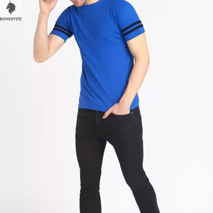 เสื้อยืดผ้าฝ้าย100% สำหรับผู้ชายระบายอากาศคอกลมสไตล์ฮิปฮอปเทคนิคการย้อมสีพื้นแบบเรียบ - Product Image 5