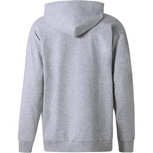 2024's hommes coupe ample poids lourd décontracté vêtements de rue pull à capuche plaine blanc chiné gris hommes coupe ample poche avant sweats à capuche - Product Image 2