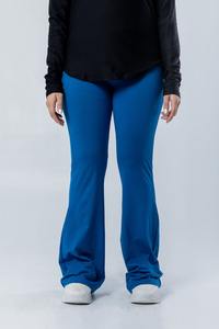 Pantalons de yoga pour femmes en gros personnalisés, taille haute, croisés, longueur complète, évasés, sexy, pour la salle de sport, leggings de fitness - Product Image 2