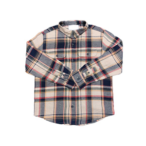 Meilleures ventes Chemises en flanelle à carreaux de haute qualité pour enfants et garçons Chemises à col rabattu de grande taille décontractées au design personnalisé pour enfants - Product Image 5
