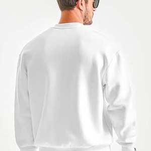 Pull à col rond surdimensionné unisexe 450 GSM Streetwear Pullover Blank - Product Image 4