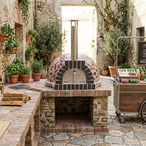 Cocina pizzas ahumadas y deliciosas caseras al aire libre con un <span class=keywords><strong>horno</strong></span> de leña de alta calidad y resistente. - Product Image 1
