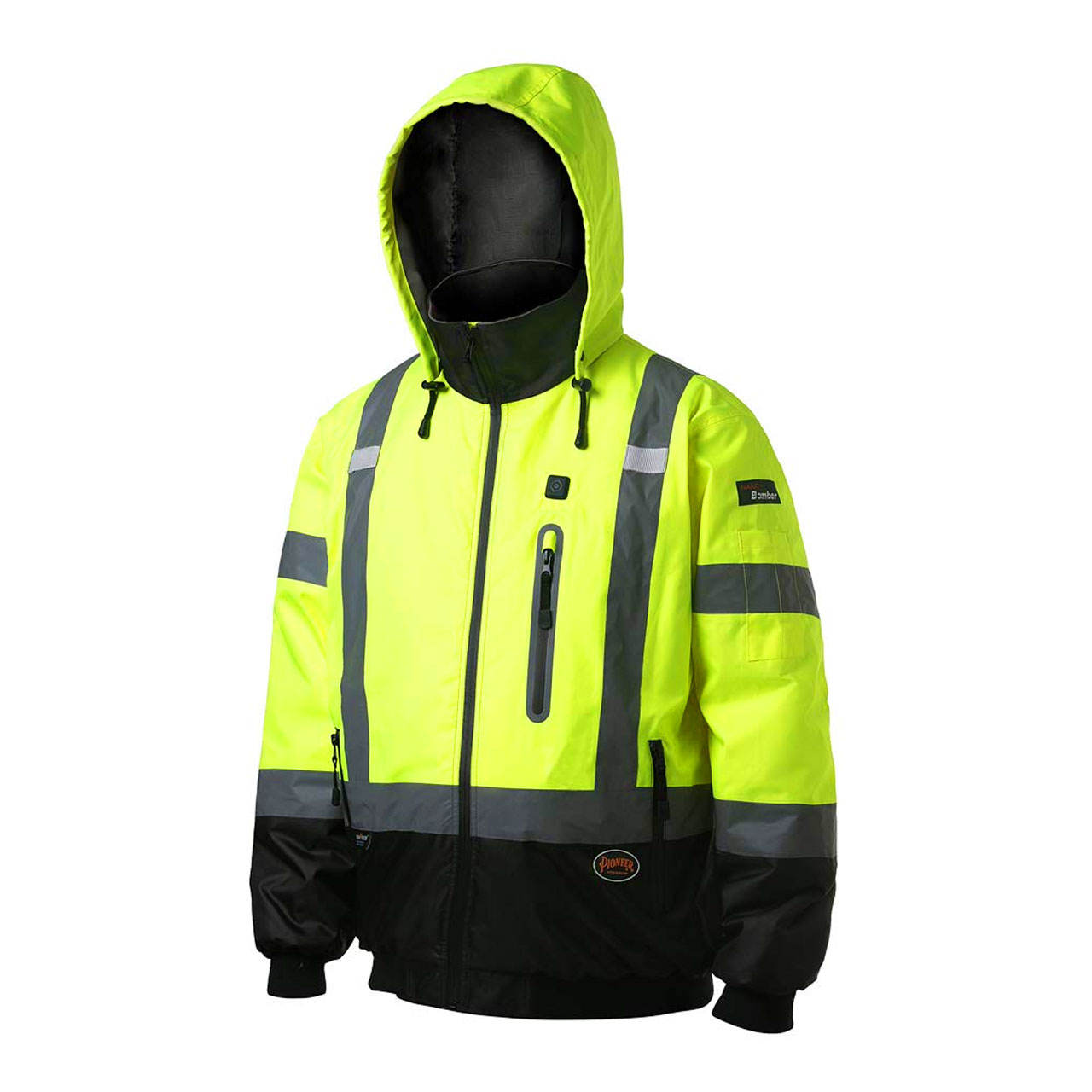 High Visibility Polyester Rain Suits Waterproof Work Uniforms with