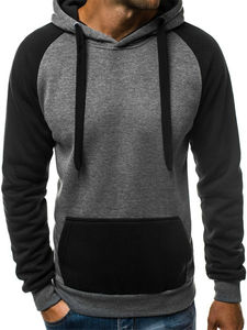 Sweat-shirt à capuche surdimensionné pour homme, en coton 100%, imprimé personnalisé, pour l'entraînement et le fitness, veste de sport - Product Image 2