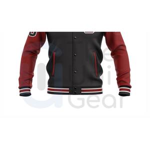 แจ็กเก็ตเบสบอลวิทยาลัยผ้าฝ้าย100% สำหรับผู้ชายและผู้หญิงแจ็กเก็ตเลตเทอร์แมนคอปกตั้งแนวสตรีทสำหรับฤดูหนาว - Product Image 4