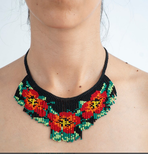 Écharpe-collier perlée tendance de haute qualité, style western unique, bandana perlé à franges - Product Image 1