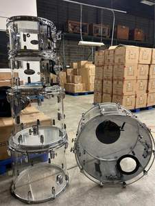 Nuevo Set de Batería Acrílica Pearl Crystal Beat EXX725N de 8 Piezas con Herrajes - Blanco Puro - Product Image 2