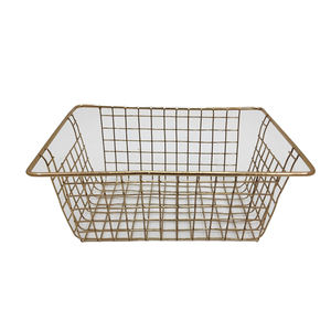 Unique Design Metal and Iron Rectangle Shape <b>Basket</b> Wholesale Bulk Simple Design High Quality for <b>Storage</b> Fruit Customized - Product Image 1