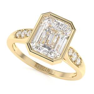 1,00 CTEmerald Diamond 7 Stone Regalo de Navidad para mujeres - Product Image 2