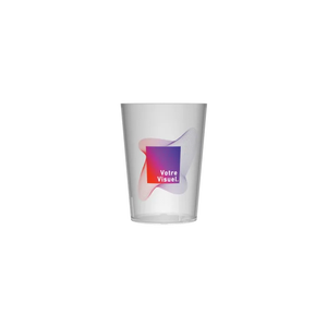 Gobelet personnalisé 10 cl, avec photo, plastique écologique sans BPA, réutilisable, sans quantité minimale, fabriqué en France - Product Image 3