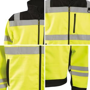 Vêtements de travail d'hiver haute visibilité en coton ignifuge, vestes OEM en gros, vêtements de sécurité pour la construction haute visibilité, unisexe, sublimation - Product Image 6