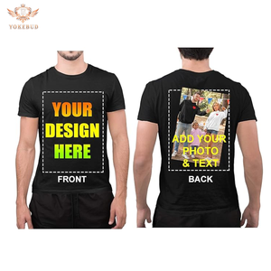 เสื้อยืดผู้ชายผ้าฝ้ายแท้ 100% ขายส่ง แบบเรียบง่าย เป็นมิตรกับสิ่งแวดล้อม แห้งเร็ว ทรงโอเวอร์ไซส์ รับสกรีนลายตามสั่ง แฟชั่นลำลอง แขนสั้น - Product Image 1