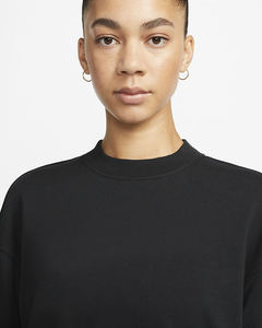 Vente en gros Vêtements unis oversize en coton de haute qualité pour femmes Chemise de survêtement décontractée avec votre propre logo - Product Image 4