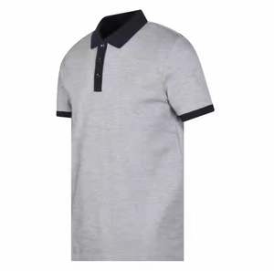 Camisa de Negocios para Hombre, 100% Algodón Tejido, Diseño Sólido, Estampado Personalizado, Estilo Casual de Verano, Talla Grande, 250 Gramos de Peso - Product Image 3