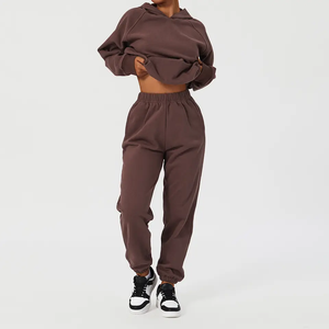 HovtSports Survêtements Femmes Lâche Joggers Gym Casual Sweat À Capuche En Plein Air Activewear Logo Personnalisé Tissu Souhaité - Product Image 6