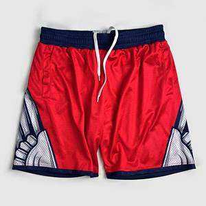 Short décontracté à séchage rapide personnalisé pour hommes High Street élastique mi polyester tricoté solide pour les jeunes de la ville les fans de plage nom personnalisé - Product Image 2