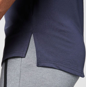 Oem กล้ามเนื้อพอดีเสื้อยืดคุณภาพสูงว่างเปล่าหรูหราเสื้อยืดที่กําหนดเองขายส่งบางออกกําลังกายผู้ชายกีฬา Drifit TShirt - Product Image 5